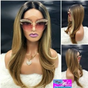 Faith" Mixed Blonde Synthetic Wig, Lace Front Wig, 3.5 inch deep part